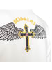 Roberto Geissini Cross-Wings Sweatjacke Offwhite