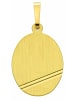 Adeliás Damen 333 Gold Gravurplatte Anhänger in gold