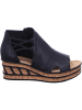 rieker Keilsandalette in schwarz