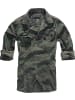 Brandit Hemd "Slim Fit Shirt Long Sleeve" in Camouflage
