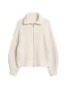 Marc O'Polo Zip-Cardigan loose in Light Stone Melange