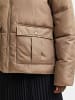 SELECTED FEMME Winter Jacke Warm Wattierte Puffer Jacket SLFDASA Hoher Kragen in Hellbraun