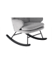 Kayoom Stuhl Schaukelstuhl Melorie in grau