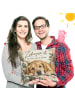 Mr. & Mrs. Panda Kissen 40x40 Hund Gemütlich Design mit Spruch in Weiß