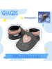 Yihakids Leder-Krabbelschuhe "Liebe" in Grau
