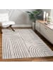 KADIMA DESIGN Teppich Kurzflor Abstrakt Wohnzimmer in Grau