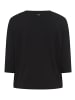 Laura Scott 3/4-Arm-Shirt in schwarz