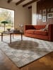 KADIMA DESIGN Teppich Kurzflor waschbar AFTON skandinavisch Wohnzimmer Diele in Natur-Grün