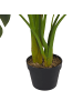 Beliani Kunstpflanze MONSTERA PLANT in Grün/Schwarz - (W) 12 x (H) 113 x (L) 12 cm