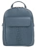 Cluty Rucksack echt Leder in blau