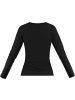 Janice 2 x Damen Langarmshirt Nimes in Schwarz