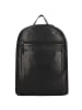 Greenburry Pure Black Daypack Leder 46 cm Laptopfach in black