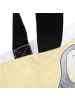 Mr. & Mrs. Panda Tote Bag Sommerfarben mit Spruch in Gelb Pastell