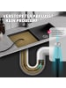 tectake Rohrreinigungsschlauch-Set, 8-teilig, 2 Größen, inkl. Beutel
