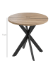 HOMCOM Esstisch-Ø75 x 75H cm-Braun