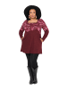 Ulla Popken Longshirt in dunkle beere