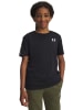 Under Armour Sportshirt "Icon Taped T-Shirt" in Schwarz