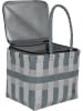 normani normani Flechtkorb mit großer Kühltasche in Grey Shadow