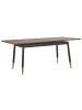 Beliani Esszimmertisch CALIFORNIA in Braun/Schwarz/Gold - (W) 90 x (H) 78 x (L) 160 cm