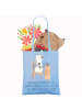 Mr. & Mrs. Panda Tote Bag Kundendienstmitarbeiter Helden mit Spruch in Sky Blue