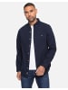 Threadbare Langarmhemd 2 Pocket Guthrie in Navy
