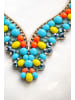 collezione alessandro Statementkette " Torini " in türkis
