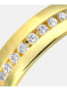 Diamant L'éternel Ehering aus 375 Gelbgold mit Zirkonia