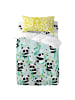 Happy Friday Panda garden blue Bettbezug set 2 teiliges
