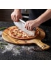 relaxdays Pizzabrett in Natur - (B)28 x (H)1,2 x (T)37,5 cm