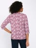 Sieh an! 3/4-Arm-Shirt in mauve-ecru-gemustert