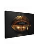 MuchoWow Leinwand bilder Goldene Lippen (BxH)