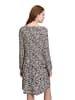 CARTOON Plisseekleid mit Muster in Weiß/Schwarz