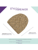 styleBREAKER Strick Beanie Mütze in Hellgrau-Dunkelgrau