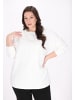 Usha Plus Size Sweatshirt in white
