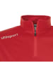 uhlsport  1/4 ZIP TOP ESSENTIAL Kids in rot/weiß
