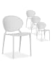 Homestyle4u Küchenstuhl 4er Set in Grau