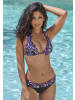 LASCANA Triangel-Bikini in schwarz bedruckt