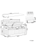 Beliani Gartenbank SOVANA in Braun/Blau - (W) 160 x (H) 91 x (L) 60 cm