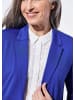 GOLDNER Kurzgröße:  Damenblazer mit Reverskragen und Paspeltaschen in royalblau