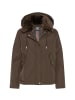 Fuchs Schmitt Jacke mit angeschnittener Kapuze und abnehmbarem Kragen in Braun