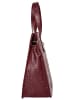 Cluty Handtasche echt Leder in dunkelrot
