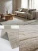 KADIMA DESIGN Wollteppich Kurzflor EDALE Abstrakt Handgetuftet Naturfaser Wohnzimmer in Natur