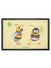 Mr. & Mrs. Panda Bodenvorleger Hummeln Kleeblatt ohne Spruch in Gelb Pastell