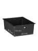 relaxdays Badrollwagen "4 Schubladen" in Schwarz - (B)33 x (H)74 x (T)39 cm