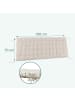 relaxdays Bankauflage in Beige - 180 x 70 cm