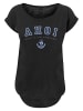 F4NT4STIC Long Cut T-Shirt Herren Long T-Shirt Ahoi Knut & Jan Hamburg in schwarz