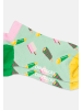 DillySocks Sneakersocken Short Foodie Dreams in Grün Balu Türkis Petrol