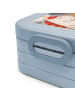 Mr. & Mrs. Panda Bento Lunchbox Einhorn Wut Design ohne Spruch in Blau Pastell
