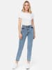 Tazzio Mom Fit Jeans "F129" in Hellblau Snow