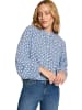 Zero  Bluse mit grafischem Print in CreamBlue